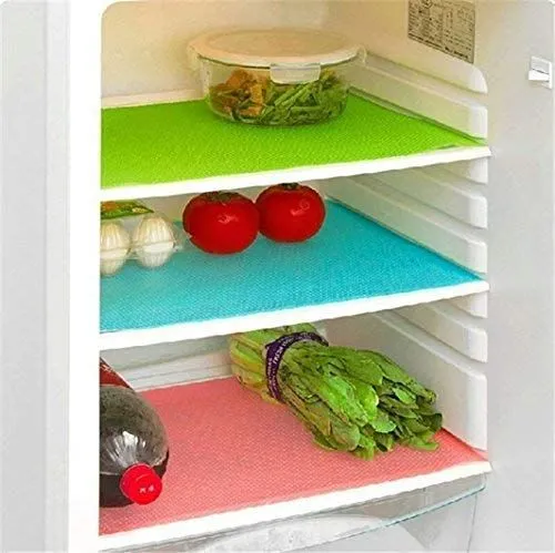 Fridge Mats Refrigerator Mats Pads Large (45x29cm),Washable Shelf Liner Pads