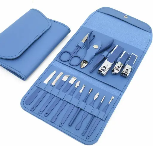 16Pcs Manicure Set Stainless Steel Nail Clippers Kit